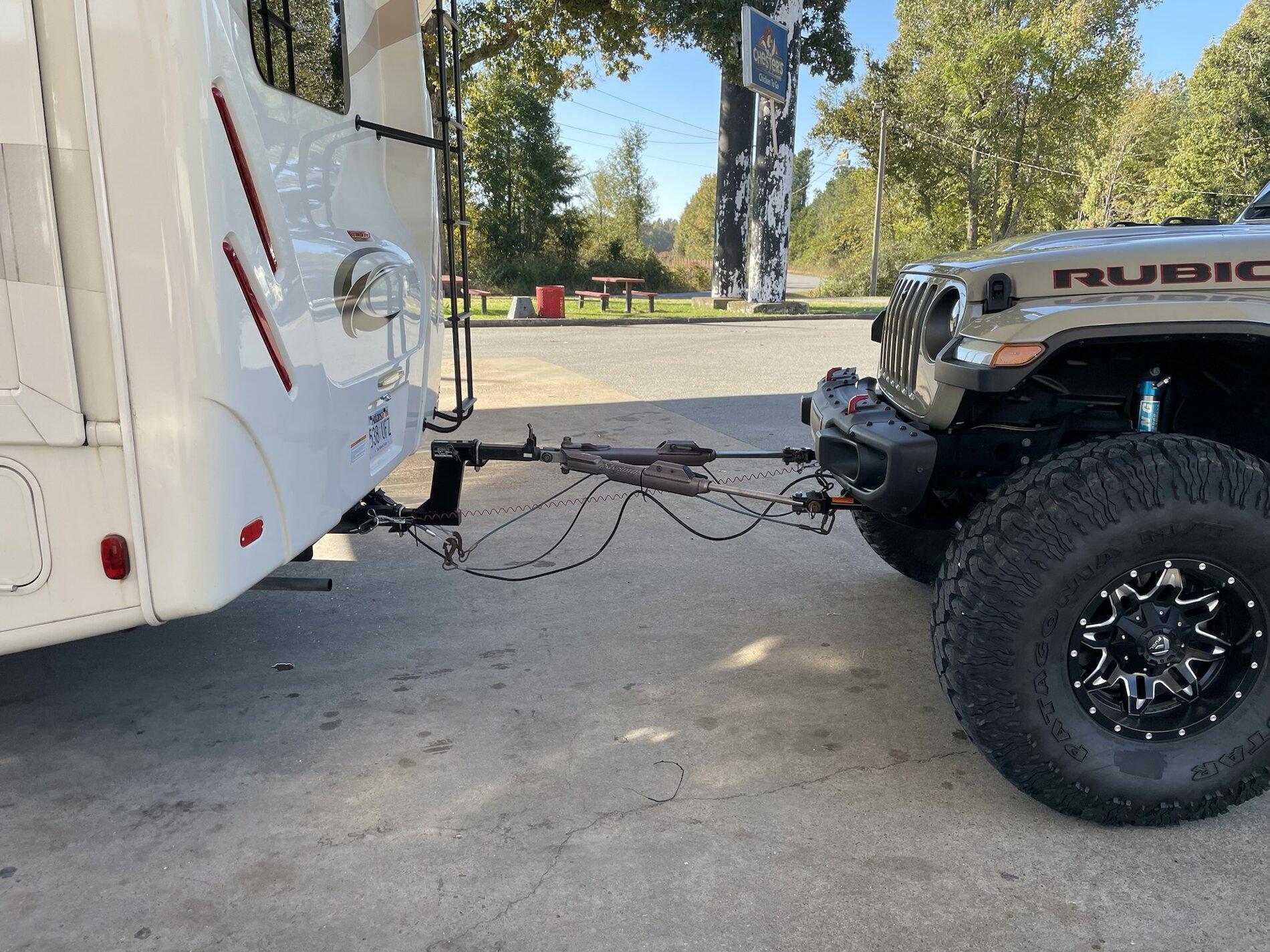 Jeep Gladiator First flat tow with 40’s done E1C3A6F0-4C1D-4374-98E7-9689C9F872B7