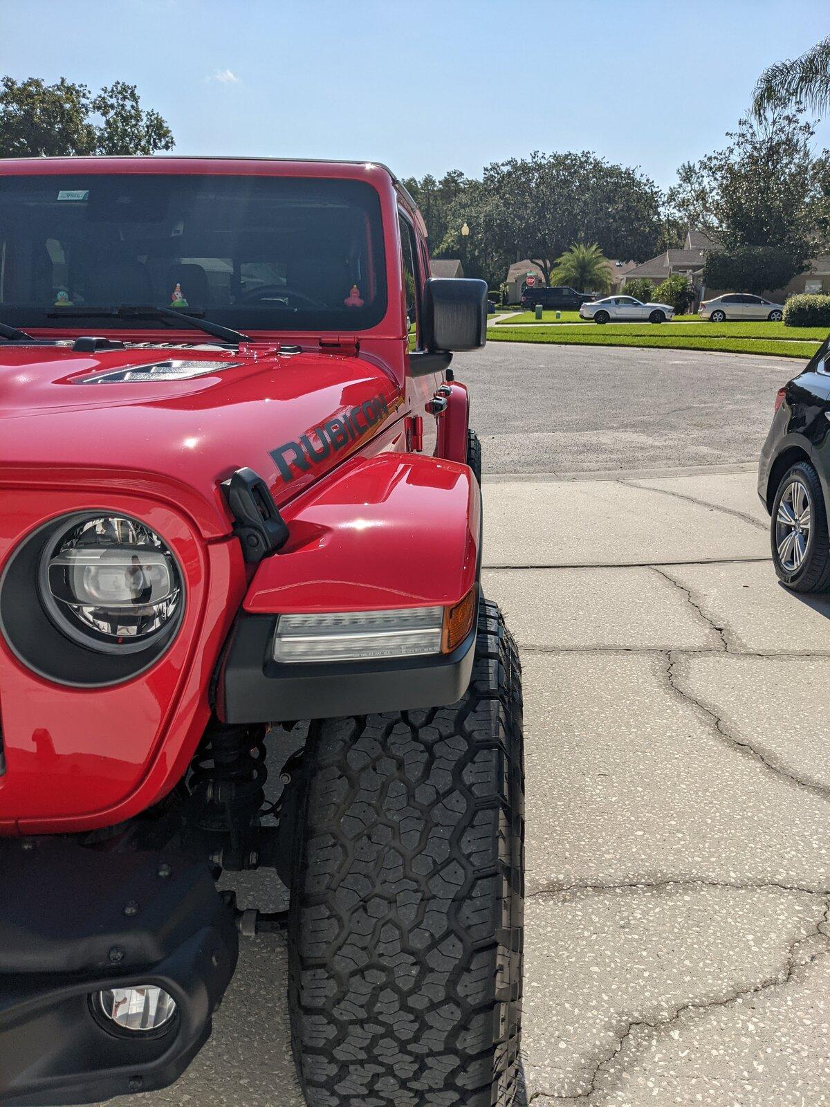 Jeep Gladiator Question on 0mm offset and lift clearance PXL_20210809_142521493