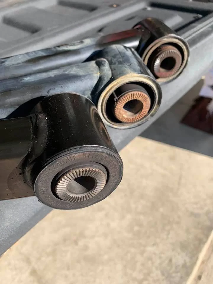 Jeep Gladiator Sucked in Bushings on Mopar 2inch lift Control Arms, were thy like that when new?? 255340487_2693710687605563_8500064481535546515_n