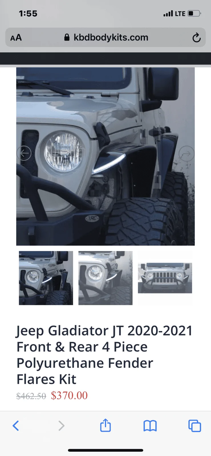 Jeep Gladiator KBD Fenders with led 93BC8875-FAFA-48CC-A349-E00295A6F9B1