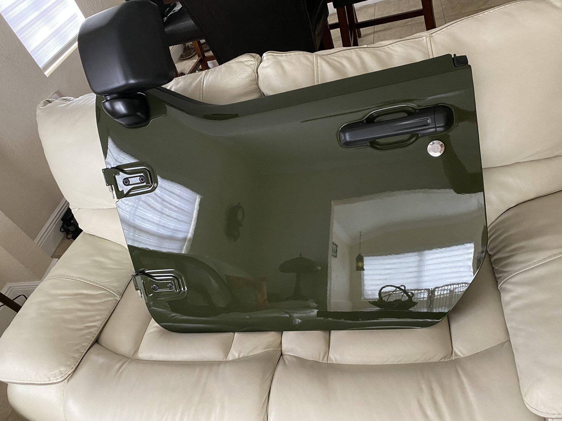 Jeep Gladiator New Sarge Green half doors with premium uppers 62DDD405-D1AB-447E-96FE-5A06A48CDF9D