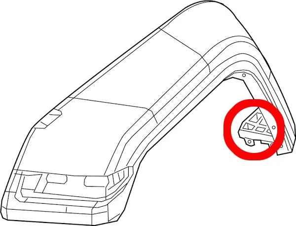 Jeep Gladiator Looking for a part number for a part of the fender flare fender flare part