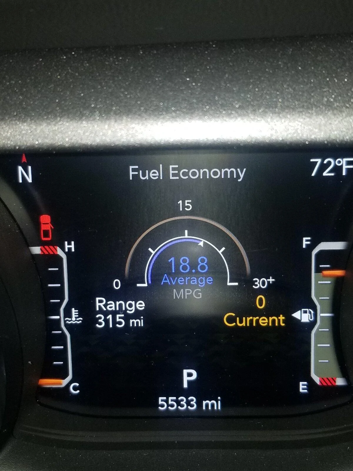 Jeep Gladiator Gasser real world fuel economy 20211114_090219