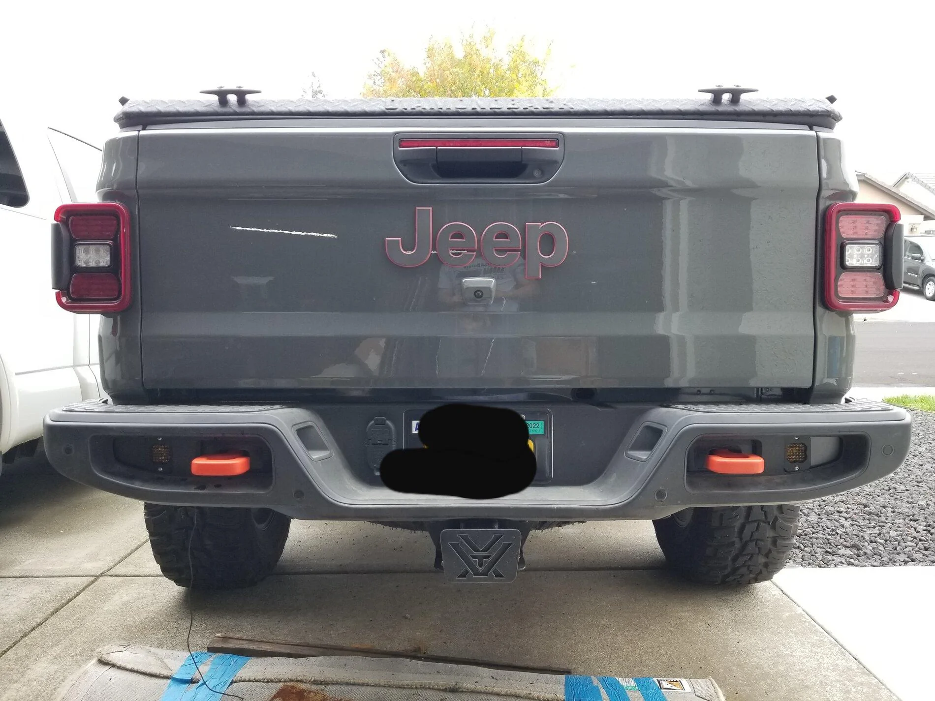 Jeep Gladiator DIODE DYNAMICS SSC1 in rear bumper reflector location 20211114_140200