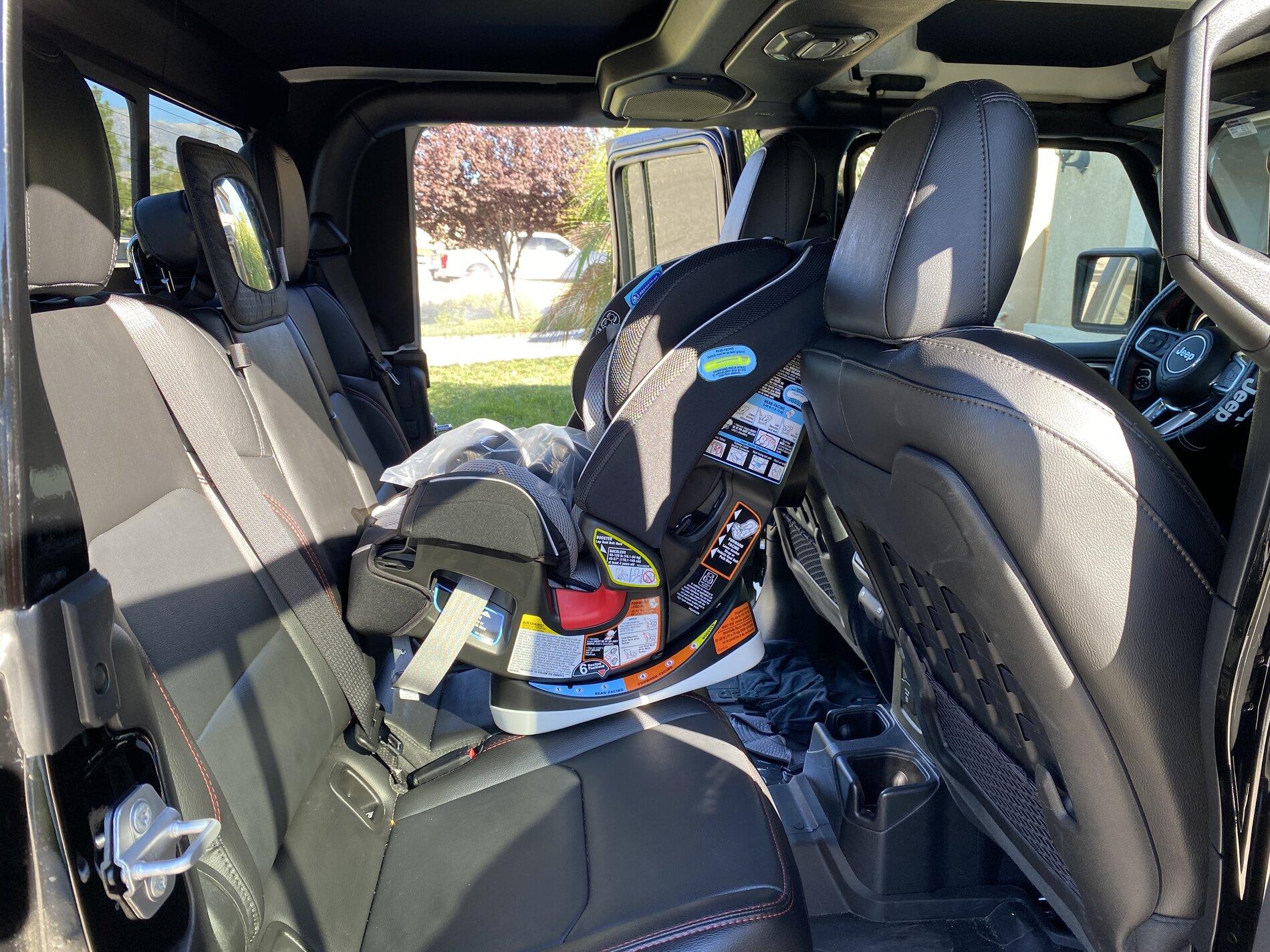 Jeep Gladiator Baby seat placement Gladiator 8EBDE81C-897D-4F6F-AAE8-10C4F9508C93