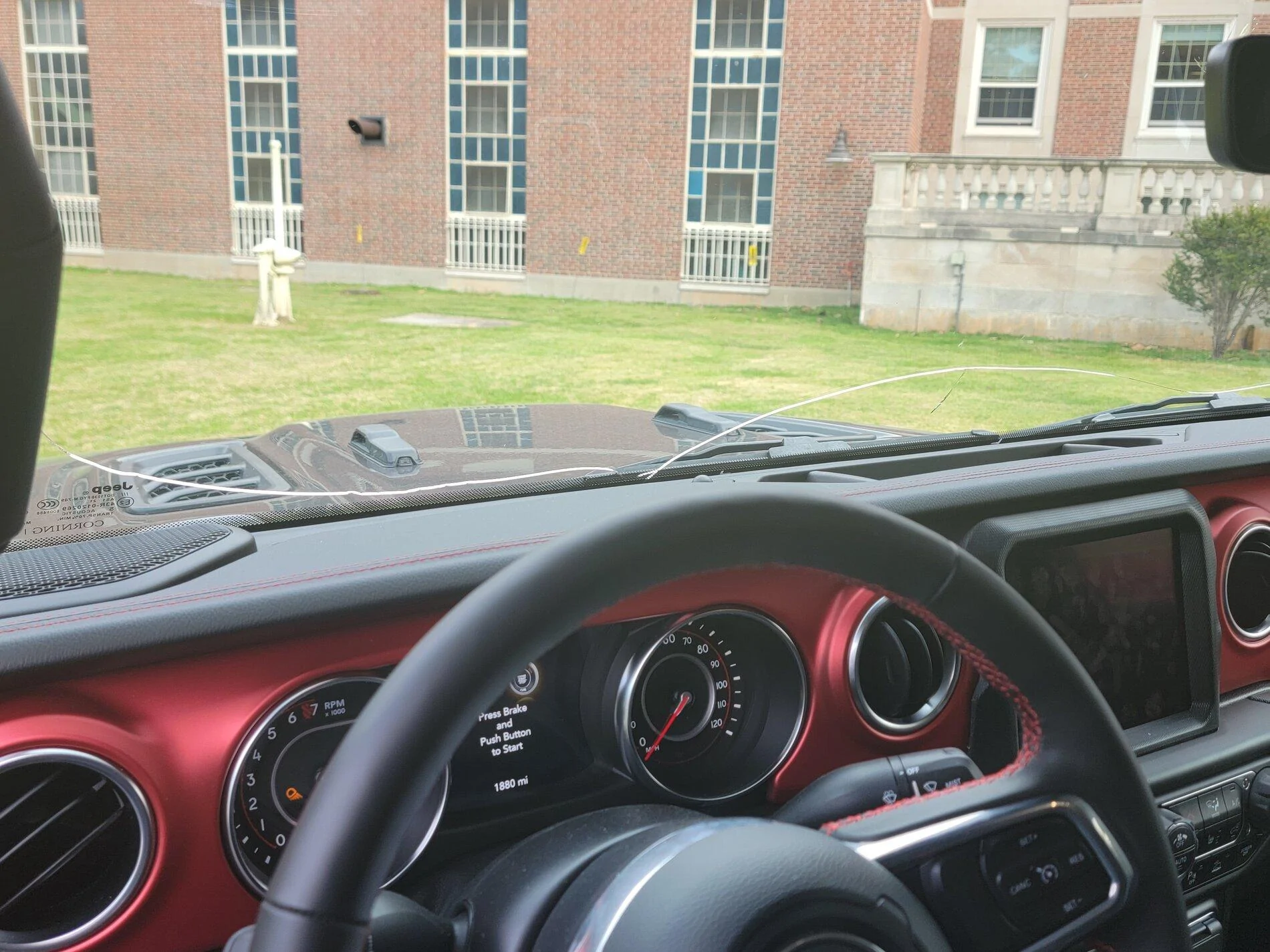 Jeep Gladiator Gorilla Glass Warranty Claim 20211109_133239