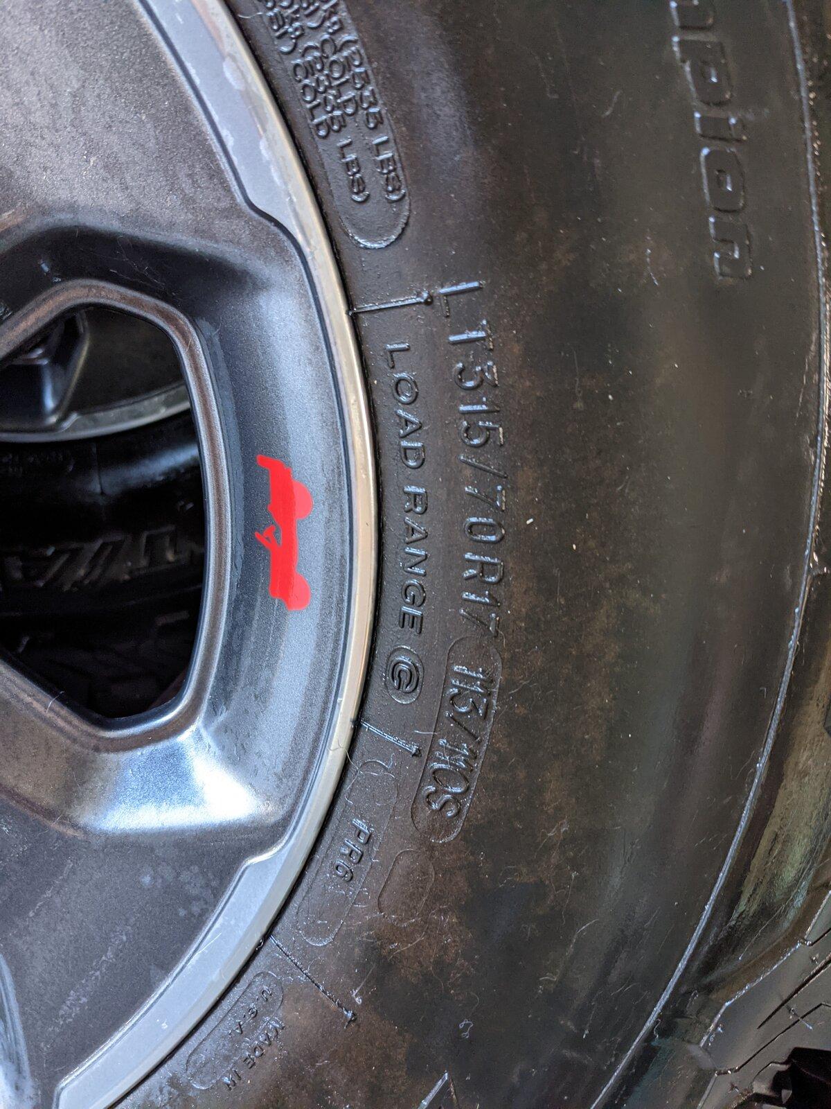 Jeep Gladiator (4)Rubicon Black Rim Takeoffs  315/70/17 (4)BFG KO2 AT(1) Firestone Destiny AT ASK:$750, $SOLD:600 PXL_20211120_154042607
