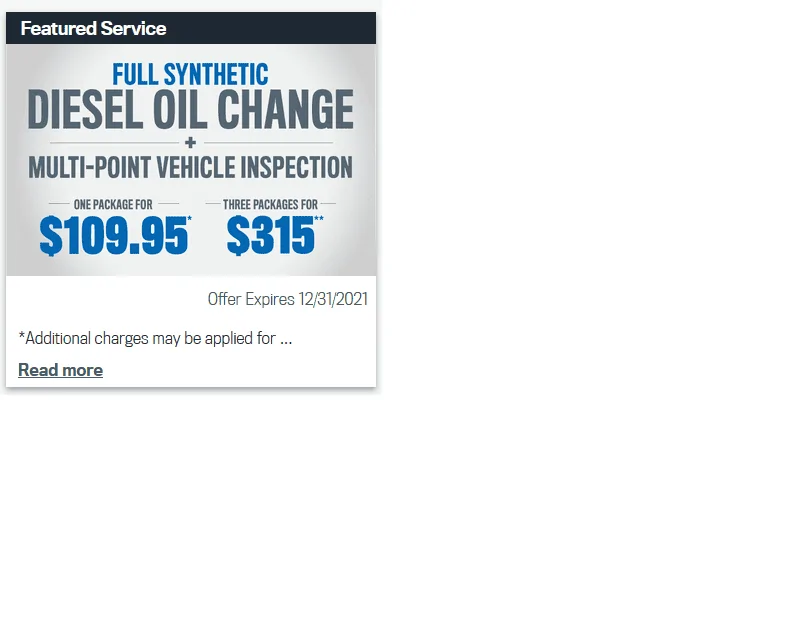 Jeep Gladiator Mopar EcoDiesel oil change coupon oil chang