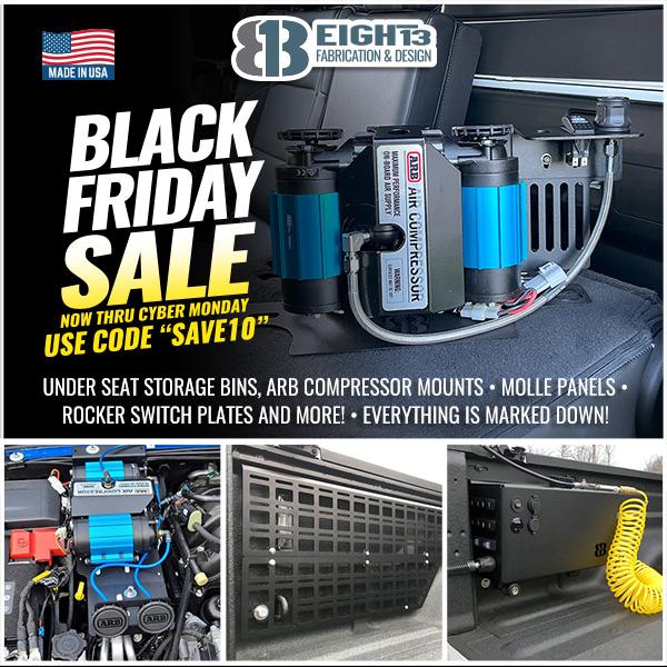 Jeep Gladiator 813 Fabrication & Design Black Friday Sale! Black-Friday-2021-600x600