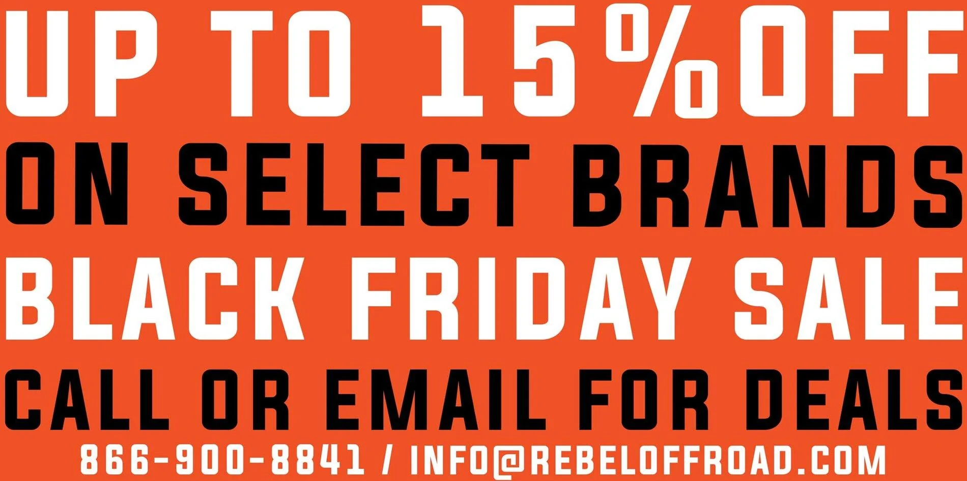 Jeep Gladiator 15% and 20% Off Rebel Engineering + Other Select Brands - Black Friday Sale BFSBE