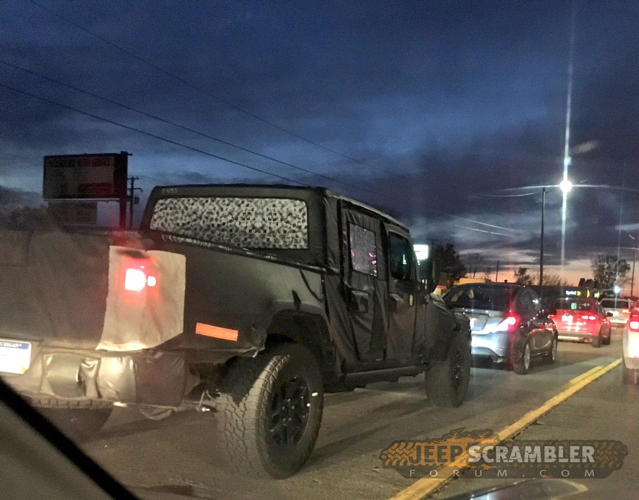Jeep Gladiator First 2020 Jeep Gladiator Pickup (JT Wrangler) Video! Testing With Crew Chief Concept Jeep-Scrambler-JT-Pickup1