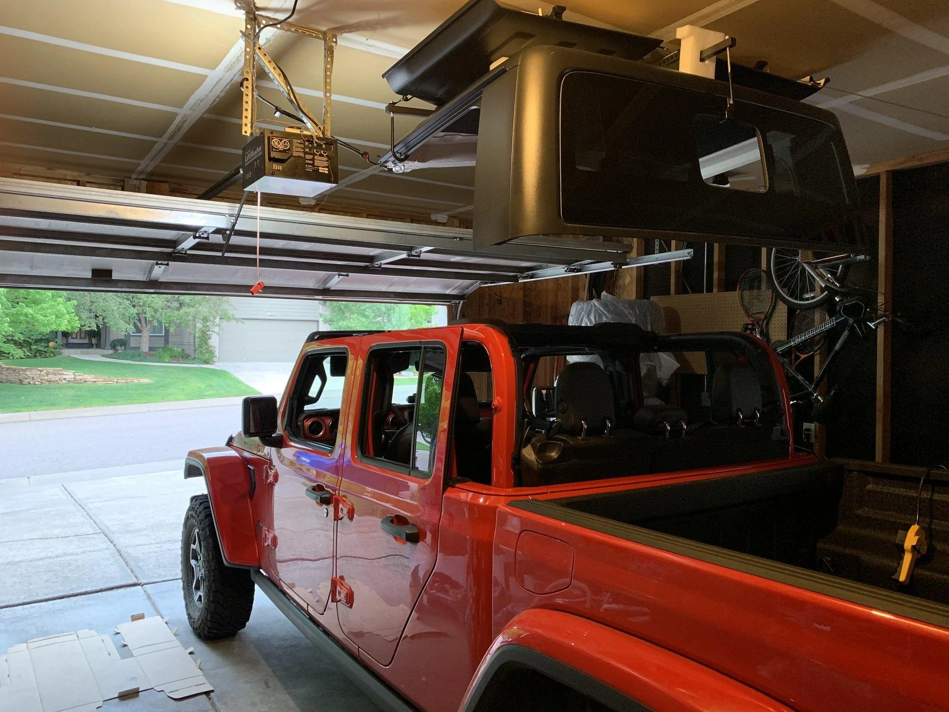 Jeep Gladiator Repurposed my hardtop hoist 9A741003-A8CD-4345-A112-F3A65B087408