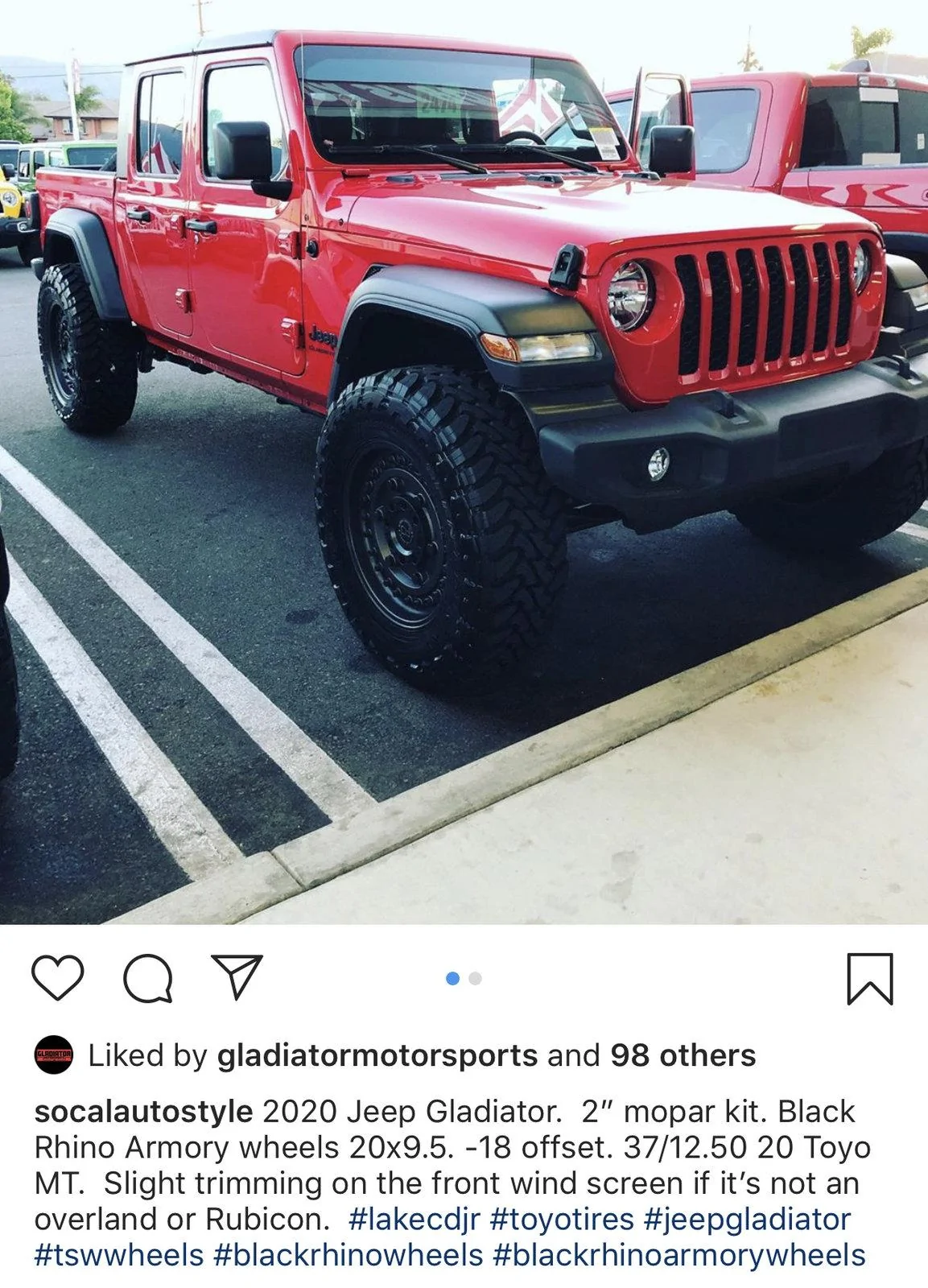 Jeep Gladiator FIRECRACKER RED Gladiator JT Club 7156BC62-7415-49B2-81B3-EC07ADDF5D1C