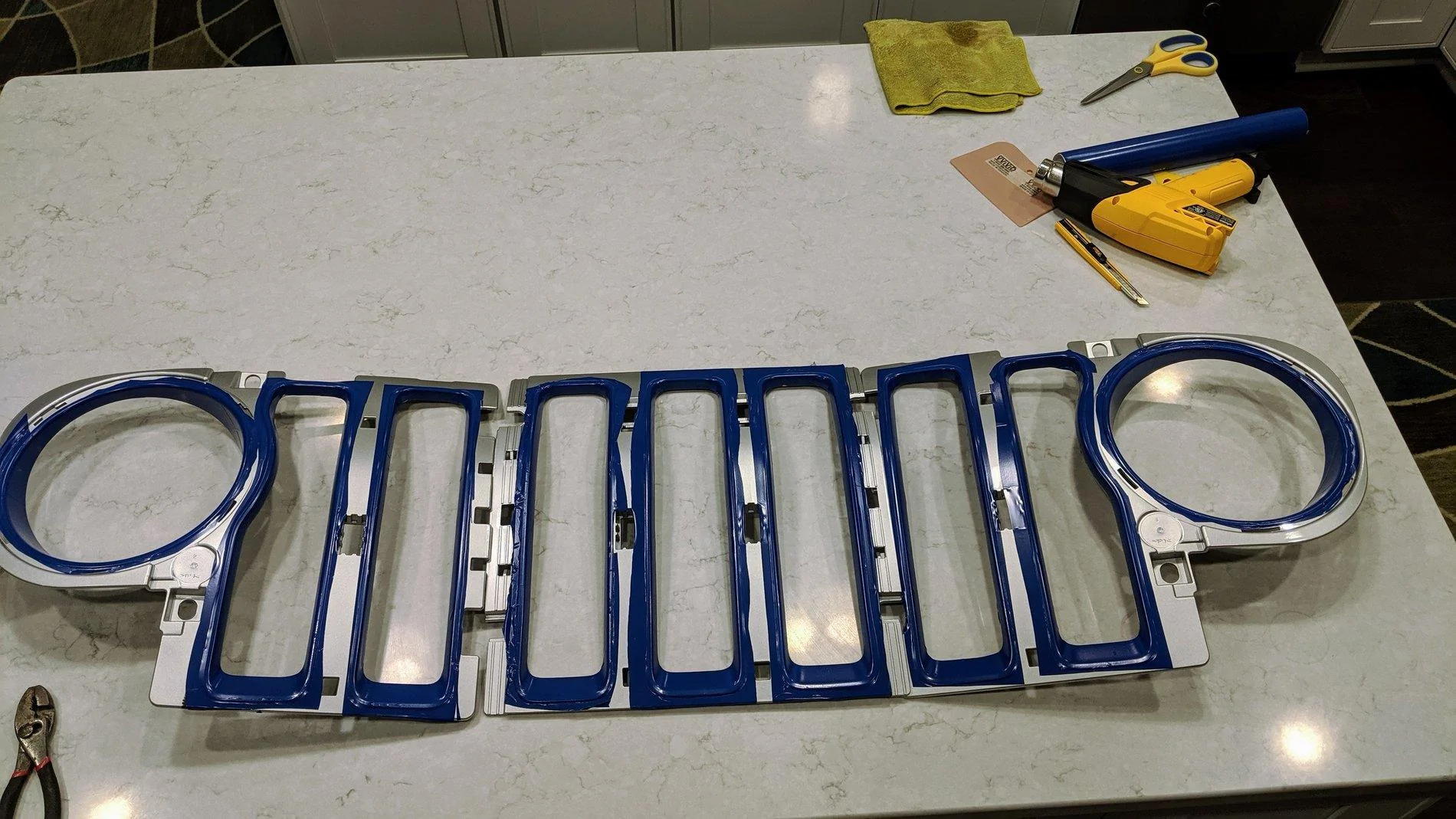 Jeep Gladiator Vinyl Wrap and/or Plasti Dip Grille Bezels IMG_20190628_214641