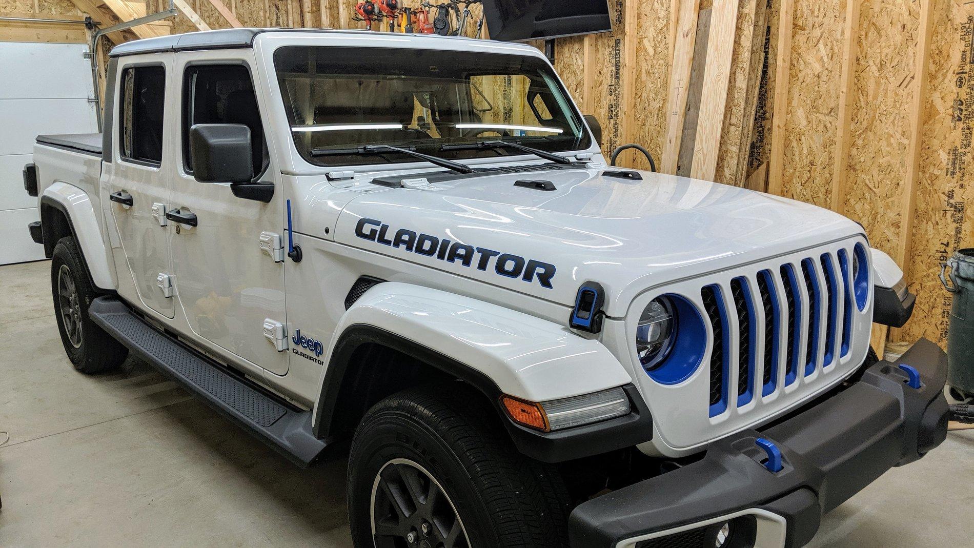 Jeep Gladiator Vinyl Wrap and/or Plasti Dip Grille Bezels IMG_20190628_220442