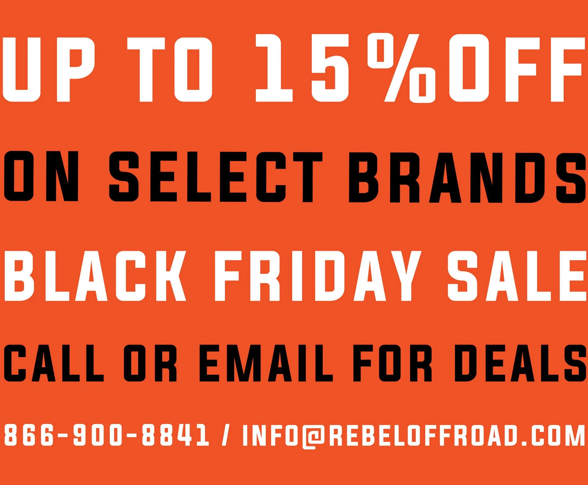Jeep Gladiator 15% and 20% Off Rebel Engineering + Other Select Brands - Black Friday Sale IGBFP