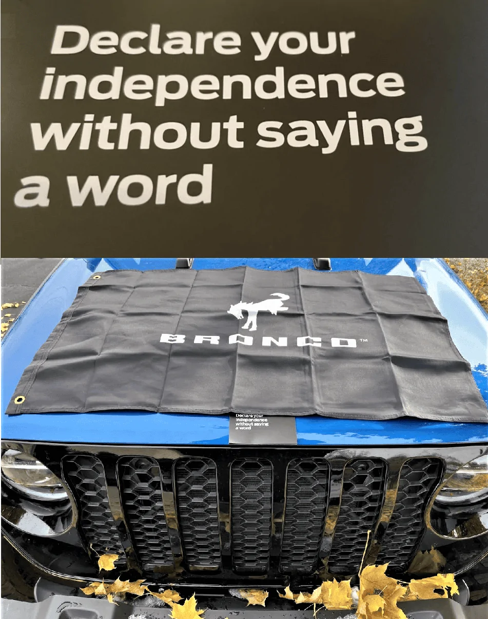 Jeep Gladiator Ford sent me a new decal for my Jeep bronco-declare-independenc