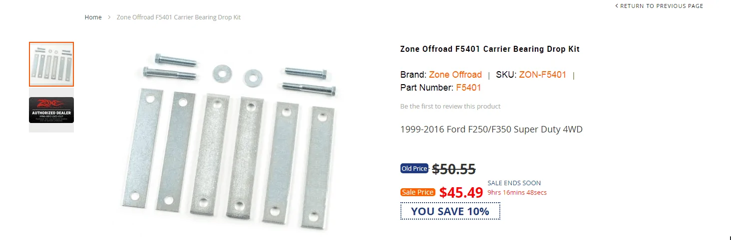 Jeep Gladiator Are these single carrier bearing drop plates enough? 1638024370030