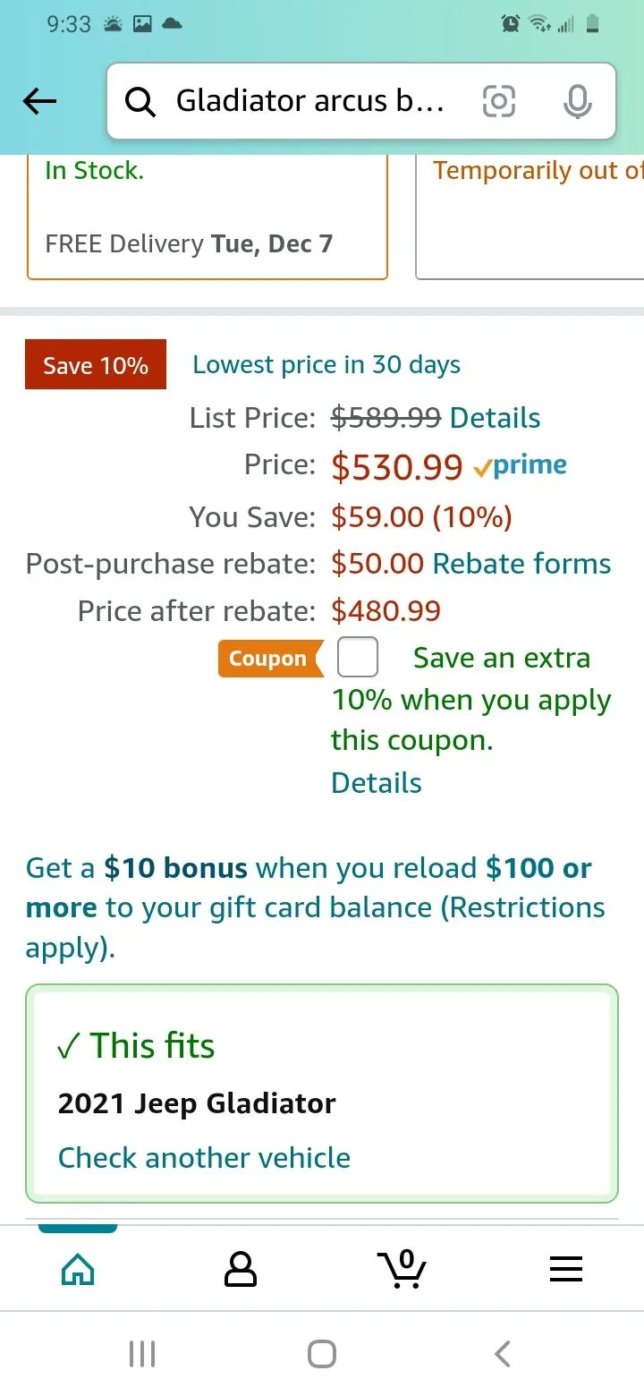 Jeep Gladiator Black Friday Deals Screenshot_20211127-213333_Amazon Shopping