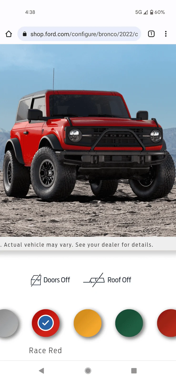 Jeep Gladiator Almost built a Bronco Friday until the wife flipped the script Screenshot_20211123-163842