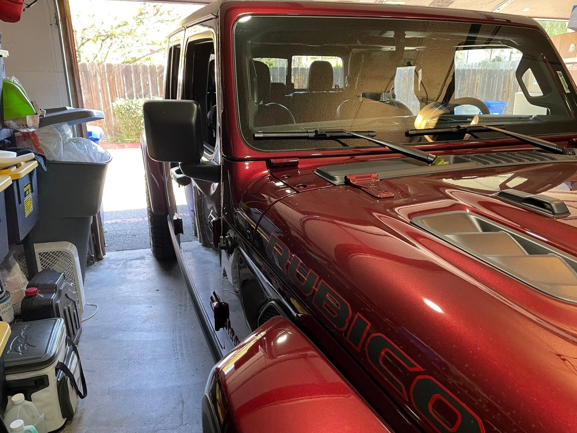 Jeep Gladiator Light bar install before left