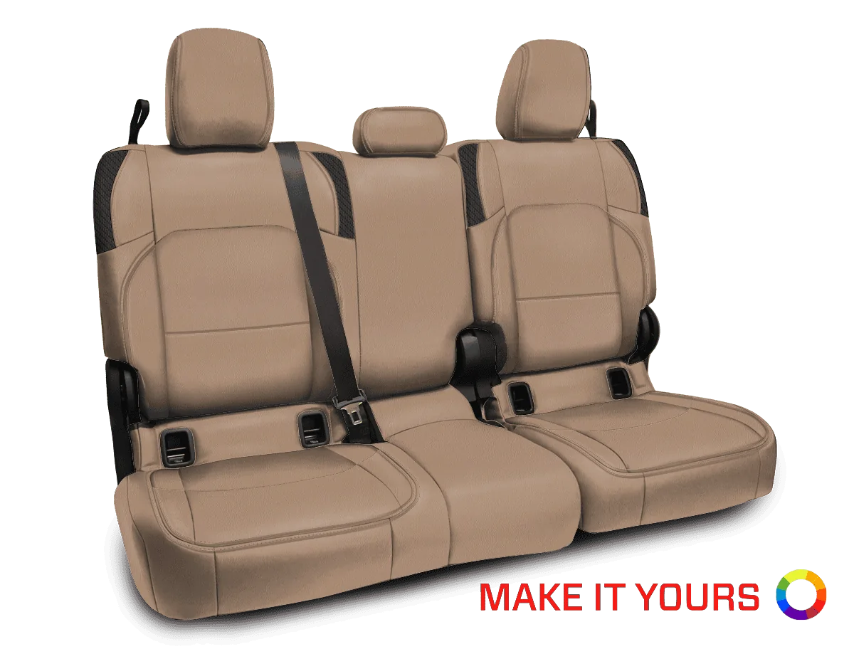Jeep Gladiator Tan + Black PRP Seat Covers (Front, Rear + Center Console) - $600 unnamed