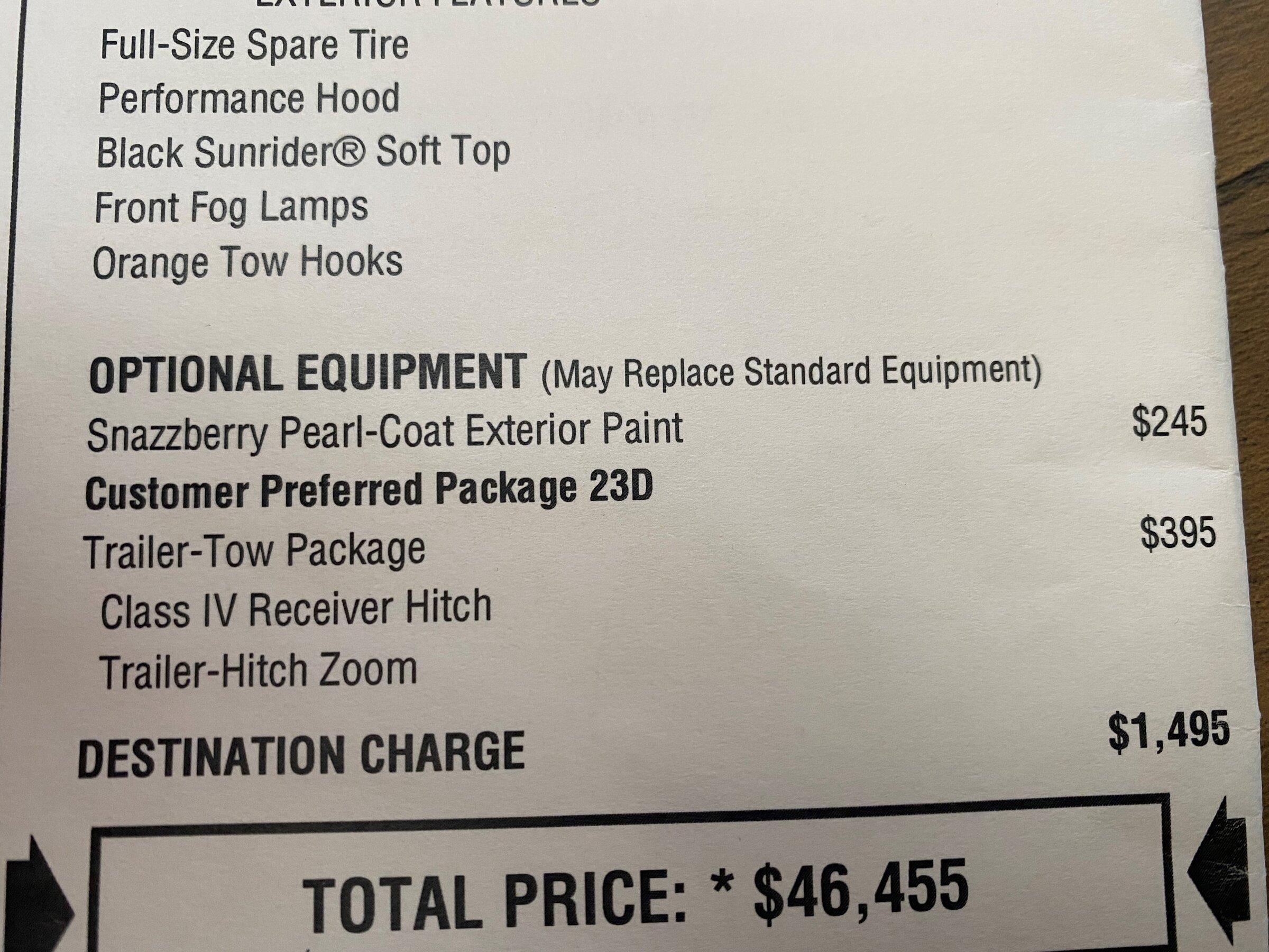Jeep Gladiator Tow package on a Mojave, is it worth it? sticker