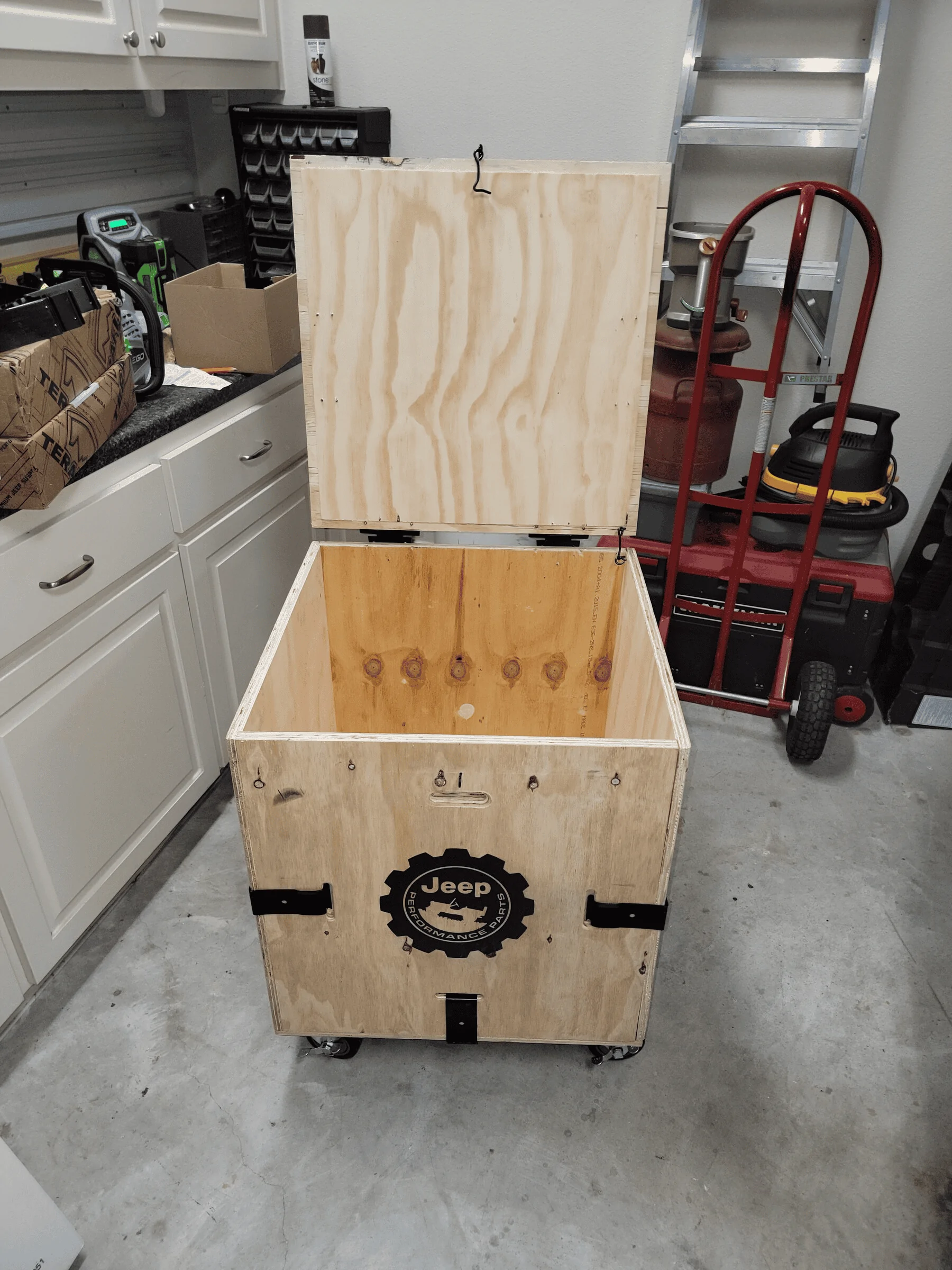 Jeep Gladiator Mopar Lift Crate Storage Bin/Rolling Toolbox 1638560652160