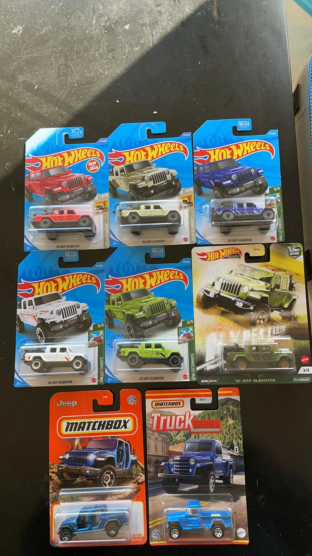 Jeep Gladiator Toy Gladiators, completed my Hot Wheels set. A03DCFB3-EF69-4ACC-B062-16D1C749F10E