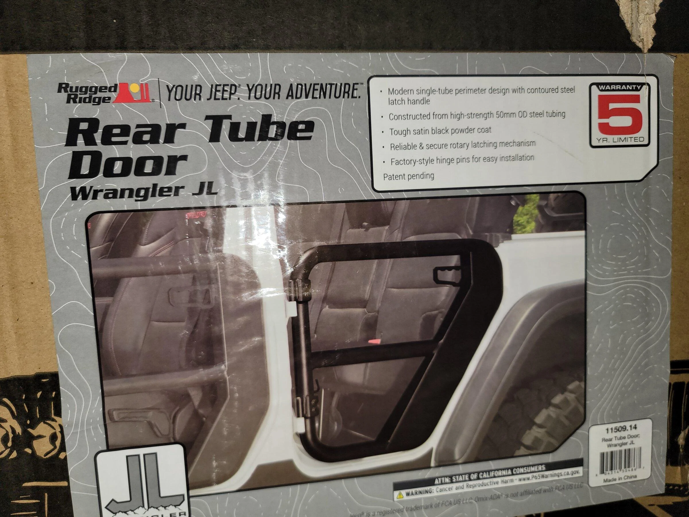Jeep Gladiator Rugged Ridge Fortis Front & Rear Tube Offroad Doors w/Mirrors for '18-'21 JLU 20211202_222207