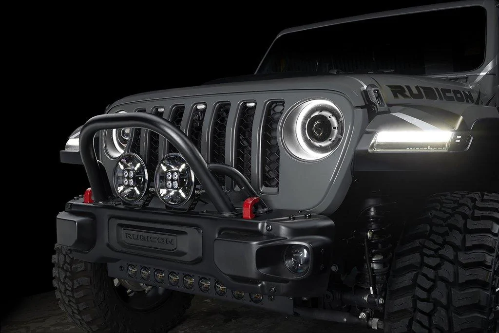 Jeep Gladiator ORACLE Lighting 7" Multifunction 60W LED Spotlight with Post Mount for Jeep Gladiator 2915-023_AQ_1024x1024
