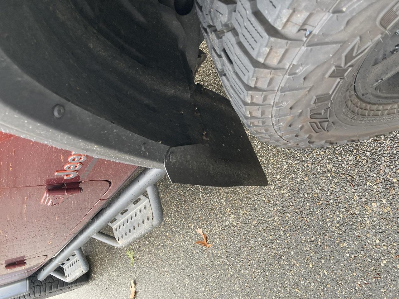 Jeep Gladiator Anybody ever try and make their own set of mud flaps? A1A0C854-E5D8-4370-8027-E94AC407A45A