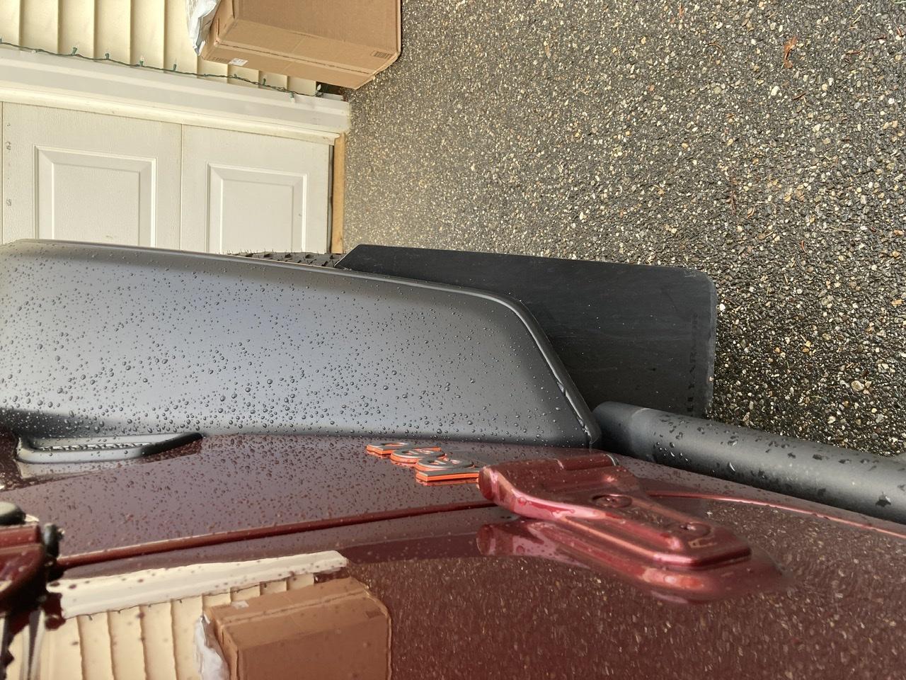 Jeep Gladiator Anybody ever try and make their own set of mud flaps? F17E6C5B-10C9-4039-AA11-3042BCF92A75