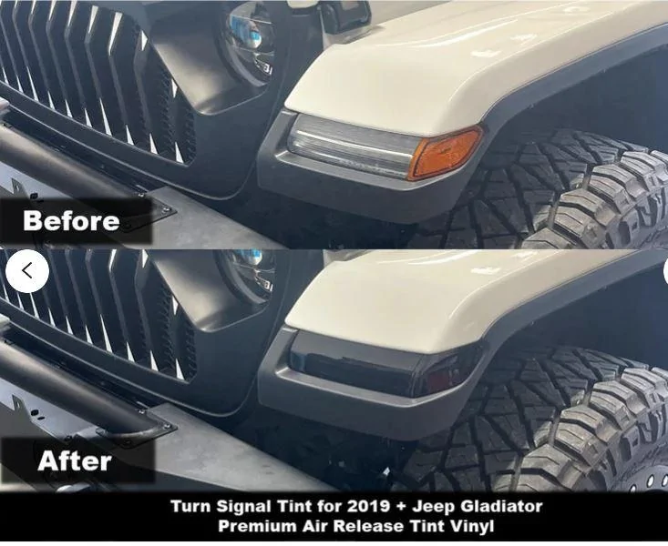Jeep Gladiator Crux Moto Turn Signal Tint Overlay Captur