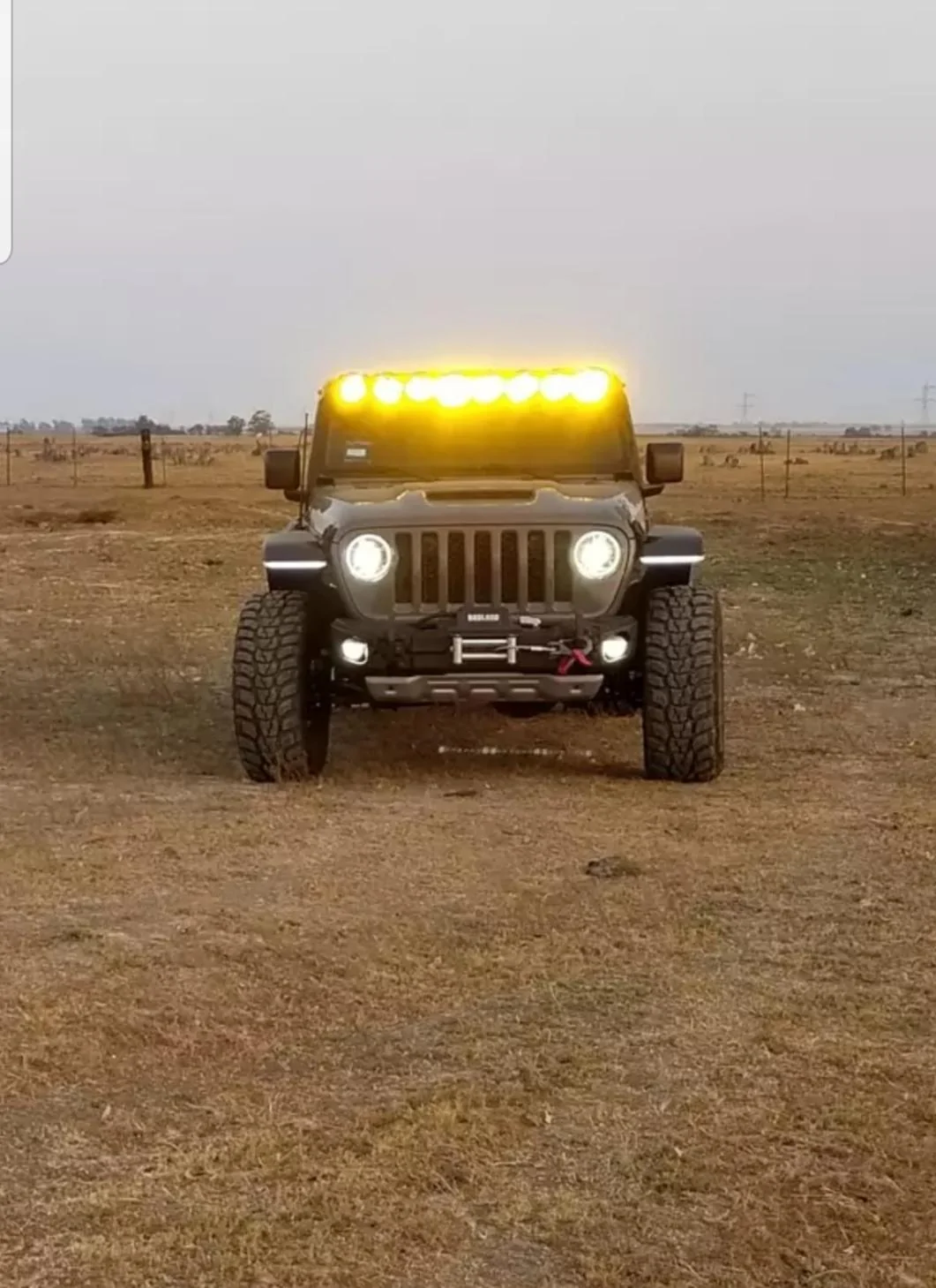 Jeep Gladiator 21 Gladiator Mojave 50" -52" Light Bar Bracket 20211212_143438