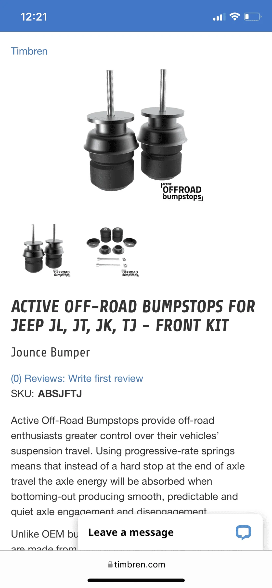 Jeep Gladiator Timbren vs Metalcloak vs teraflex bumpstops 0B2F6603-FCD9-46F6-8070-7182F8AF4633