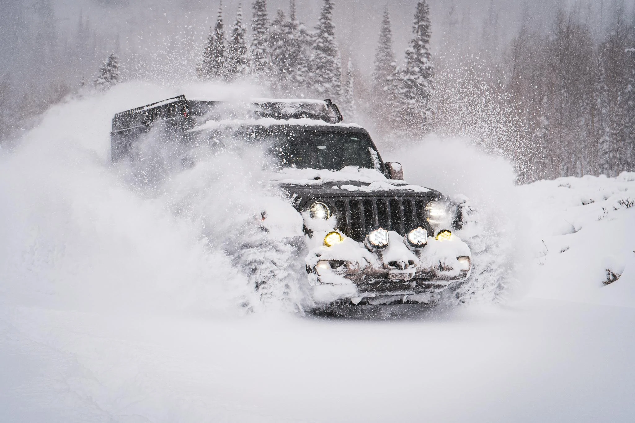 Jeep Gladiator Let's see those winter wheeling shots! ? DSC03467