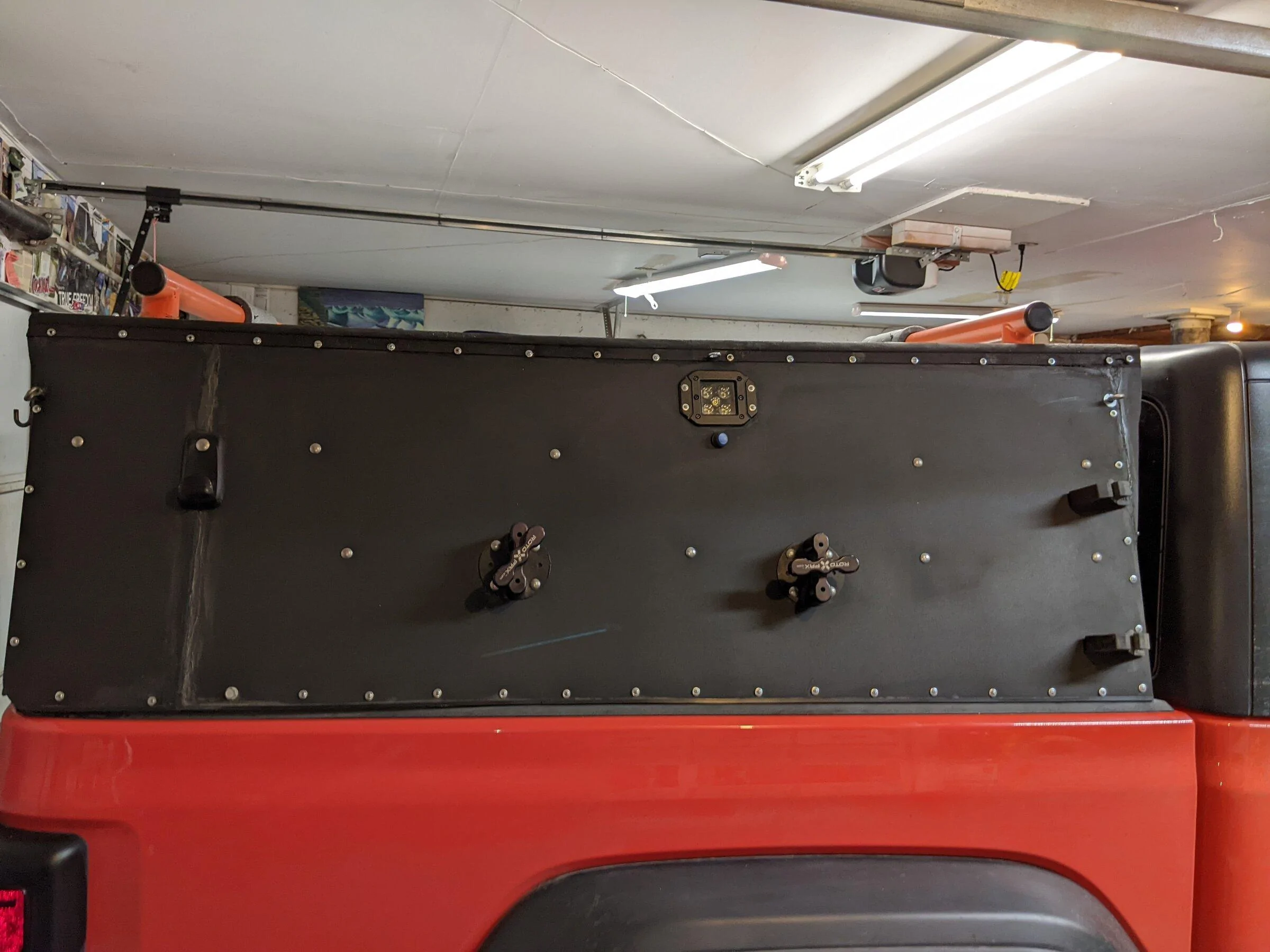 Jeep Gladiator Operation  "Cheap topper": Warning... this is in process... PXL_20211211_234947069
