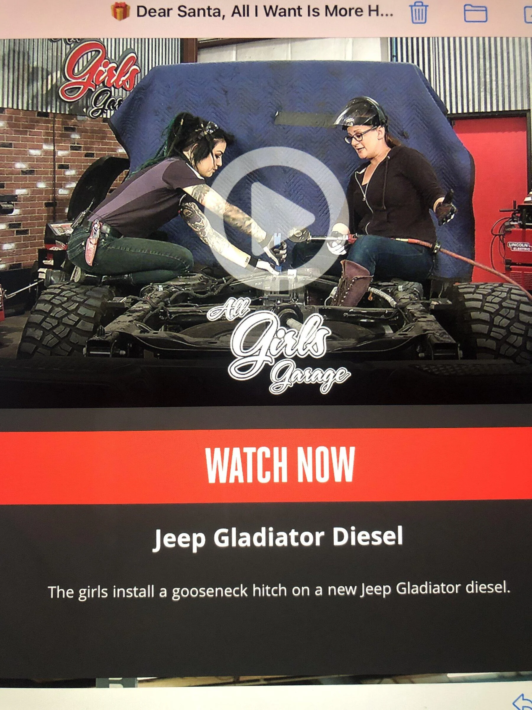 Jeep Gladiator All girls garage installing a gooseneck on a JTD ??? 8545772E-5CE3-4A2E-9B14-688F7E4BD25A