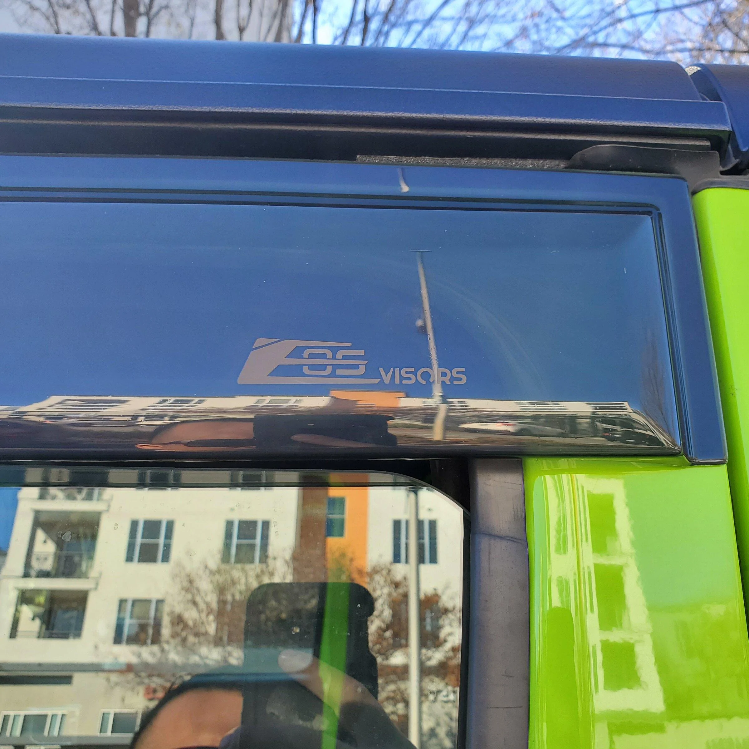 Jeep Gladiator It's nice having a gecko green jeep window vents 20211217_113440