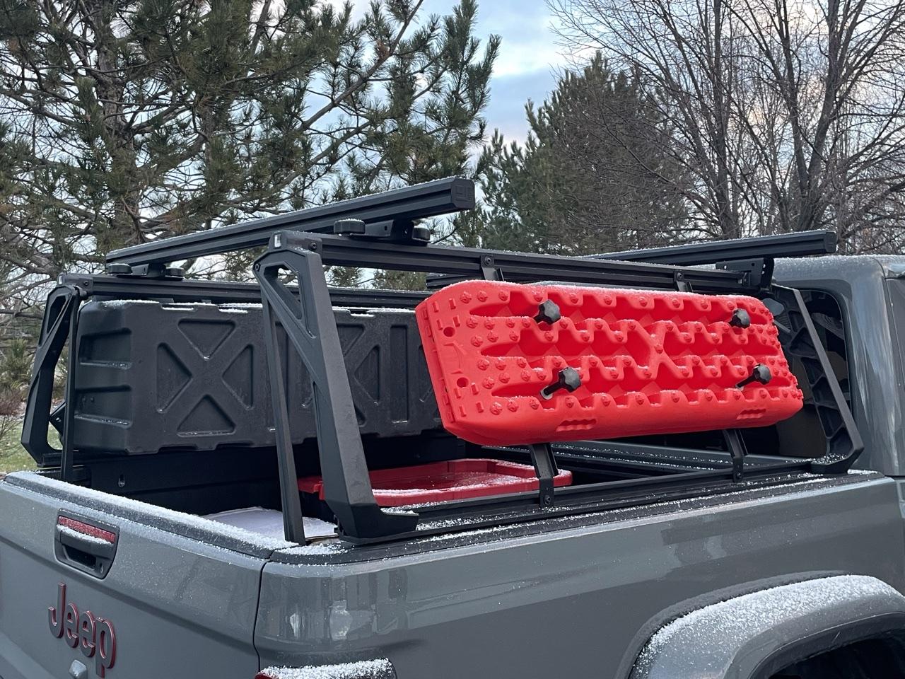 Jeep Gladiator LEITNER ACS FORGED Rack System, GearPod XL. MaxTrax Mounts 60F65612-A15C-4EE3-8D45-8026CBB89396