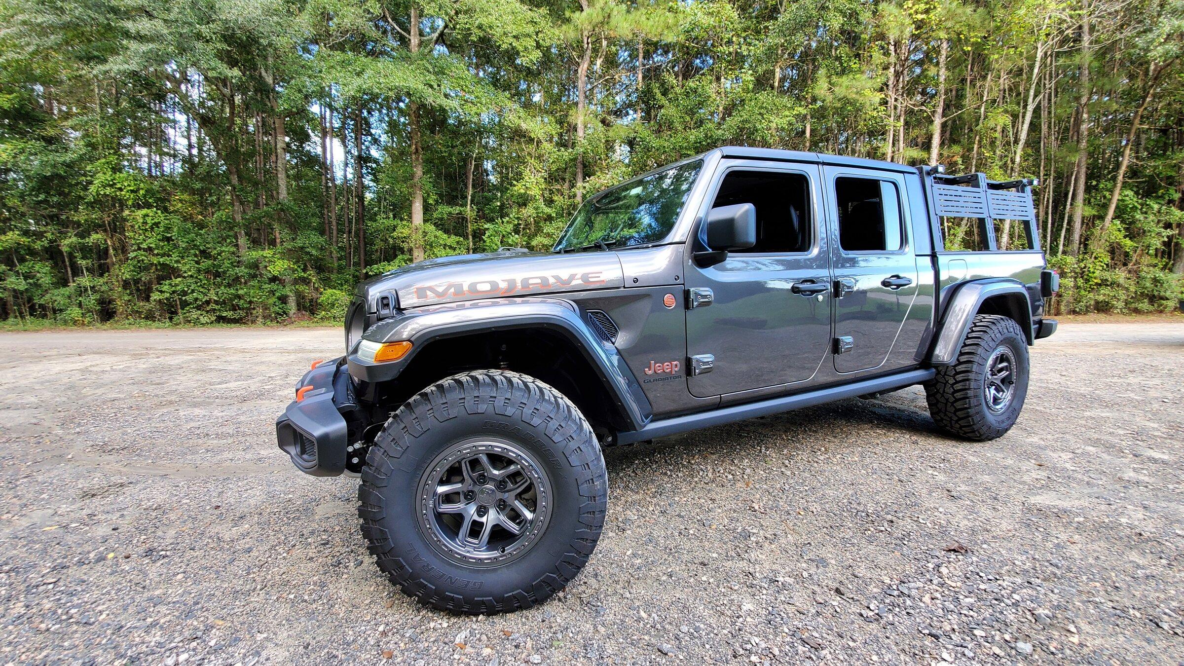 Jeep Gladiator Let’s see granite crystal jt’s with aftermarket wheels please 20210922_175408