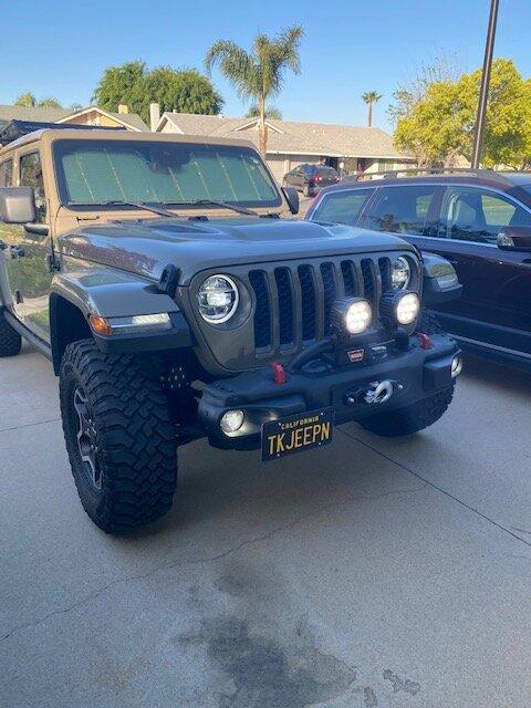 Jeep Gladiator Front License Plate Mounting Ideas... what do you think? JKR Bump 4