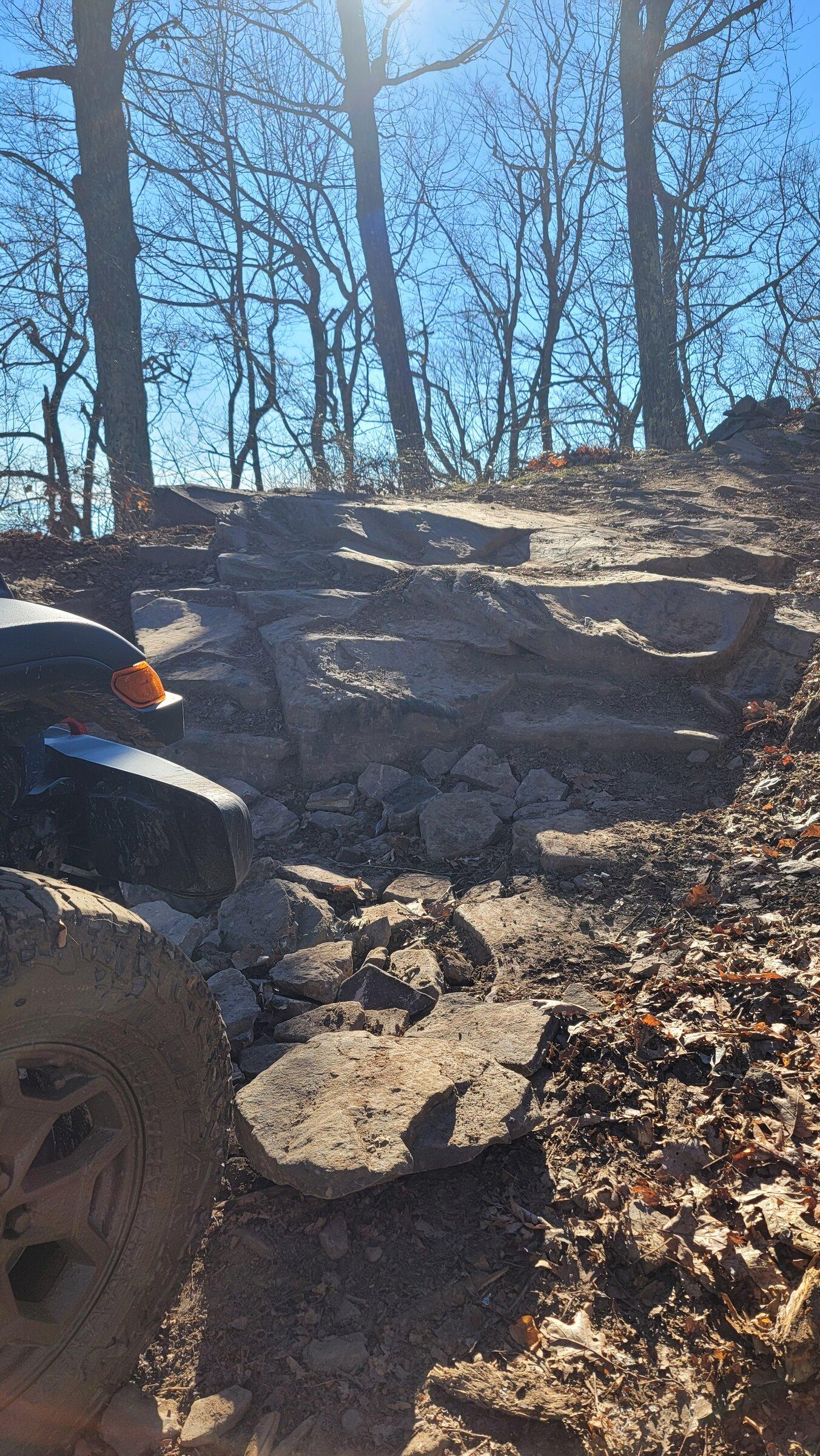 Jeep Gladiator Rocks, Ice, and Mud. Union Springs and Bald Mountain trails 20211220_105735