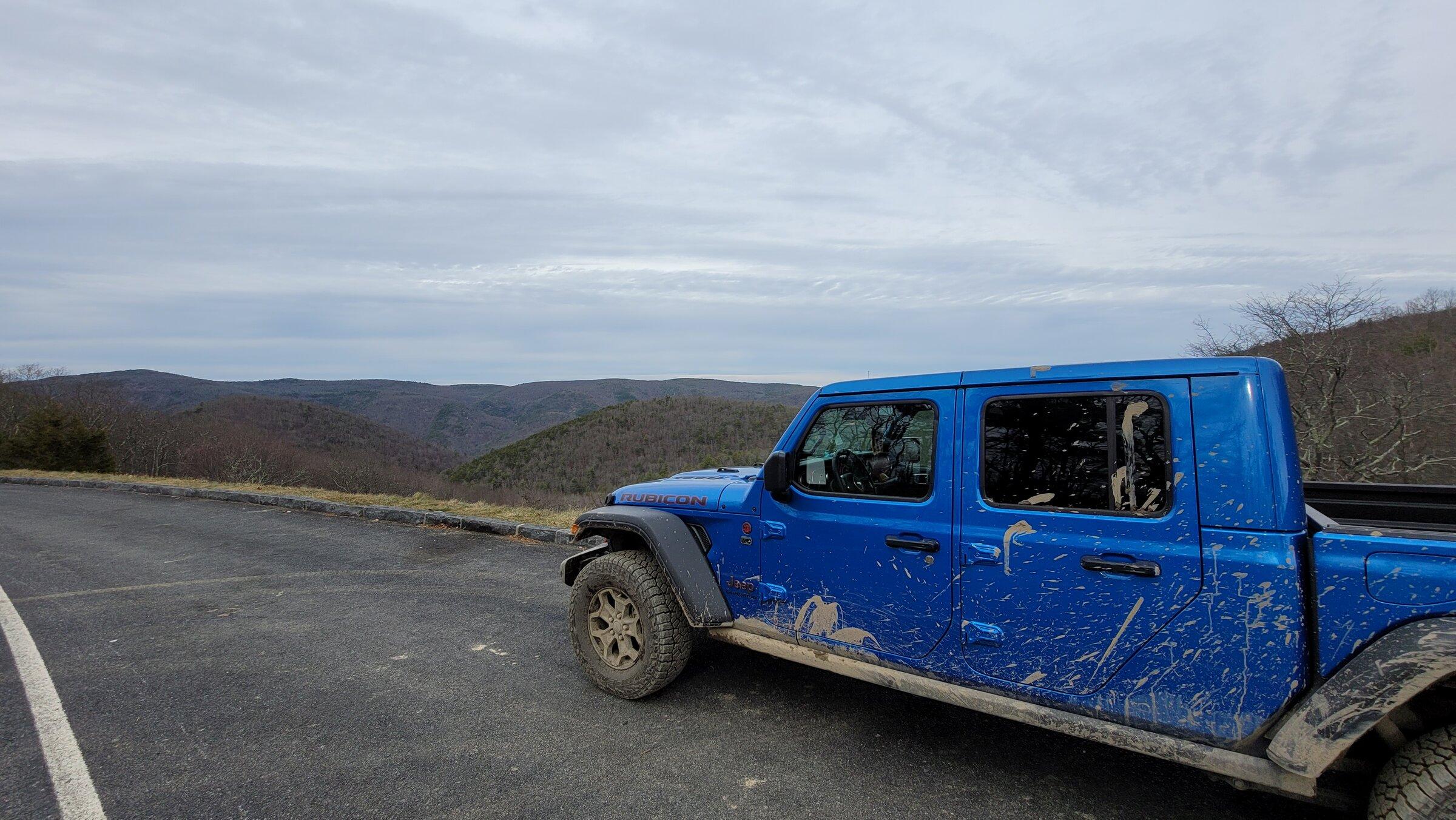 Jeep Gladiator Rocks, Ice, and Mud. Union Springs and Bald Mountain trails 20211221_131047