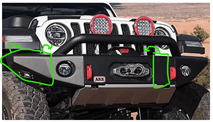 Jeep Gladiator Front License Plate Mounting Ideas... what do you think? 1640137041021