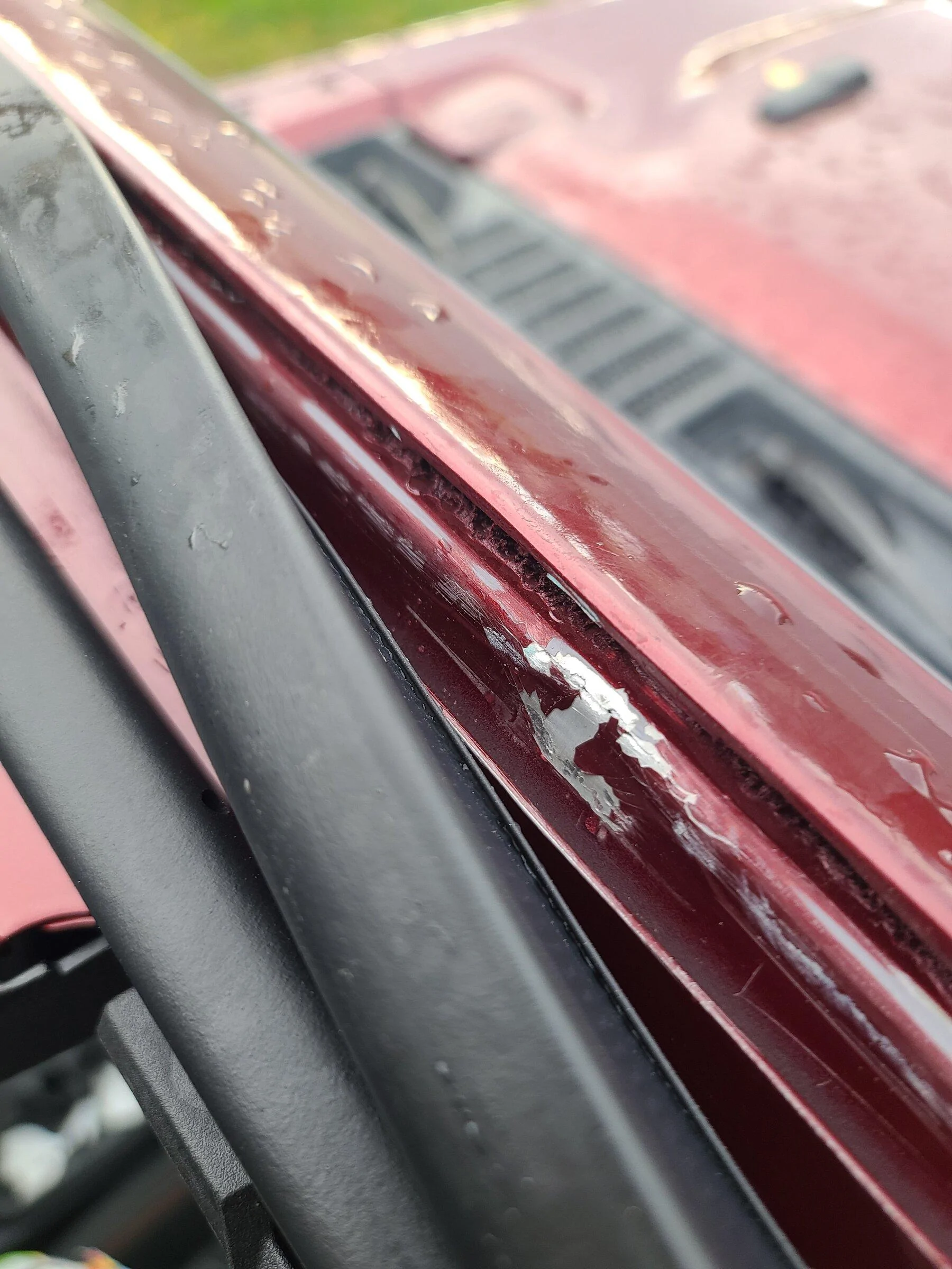 Jeep Gladiator Soft top leak above windshield. 20211223_143146