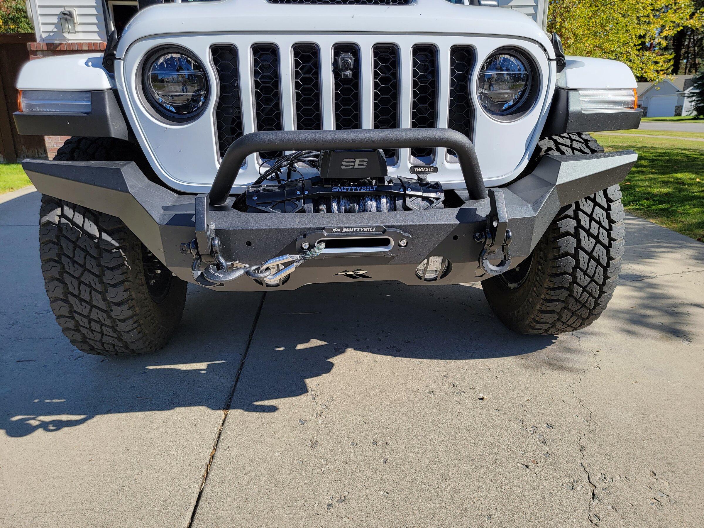 Jeep Gladiator Rugged Ridge HD full width front bumper feedback? 20211002_132726