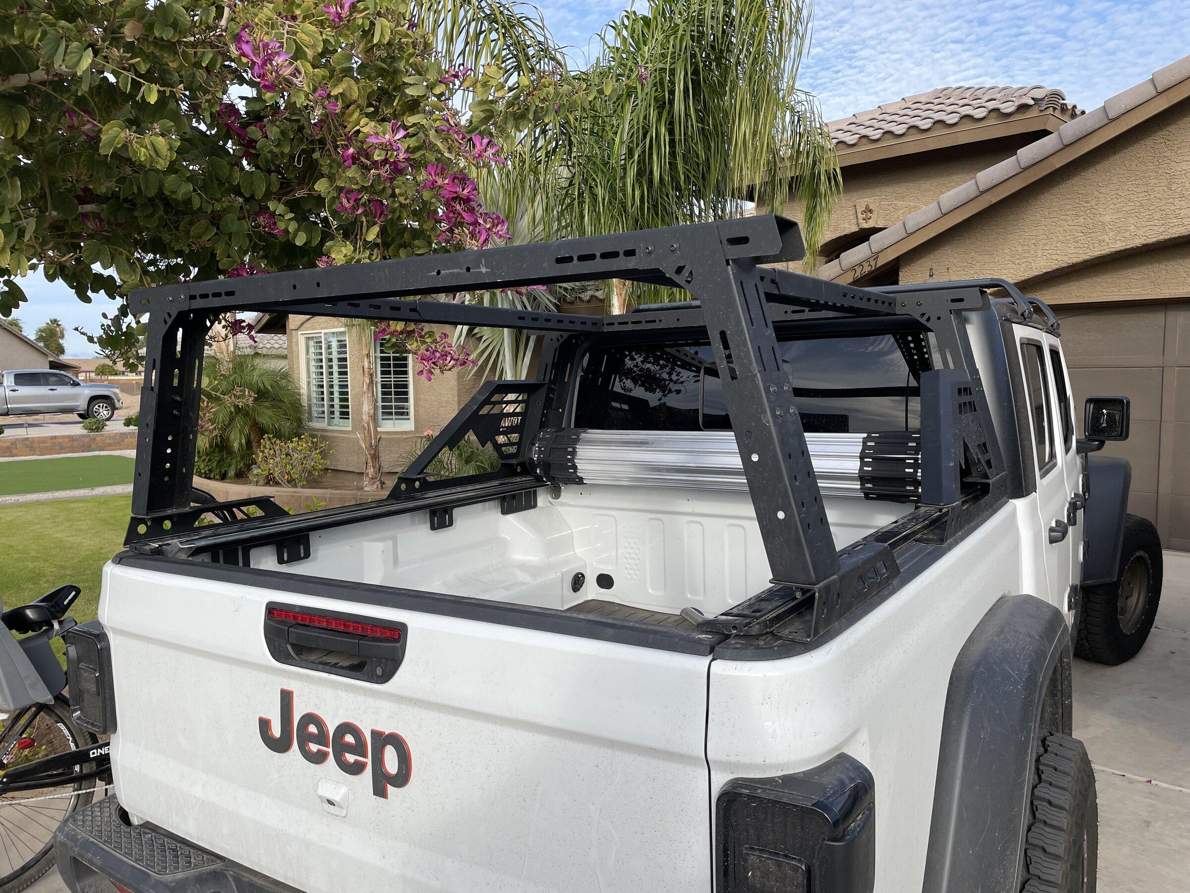 Jeep Gladiator Bed cover with bed rack C2048A81-20CD-4543-A4B8-8D486E1A4FDC
