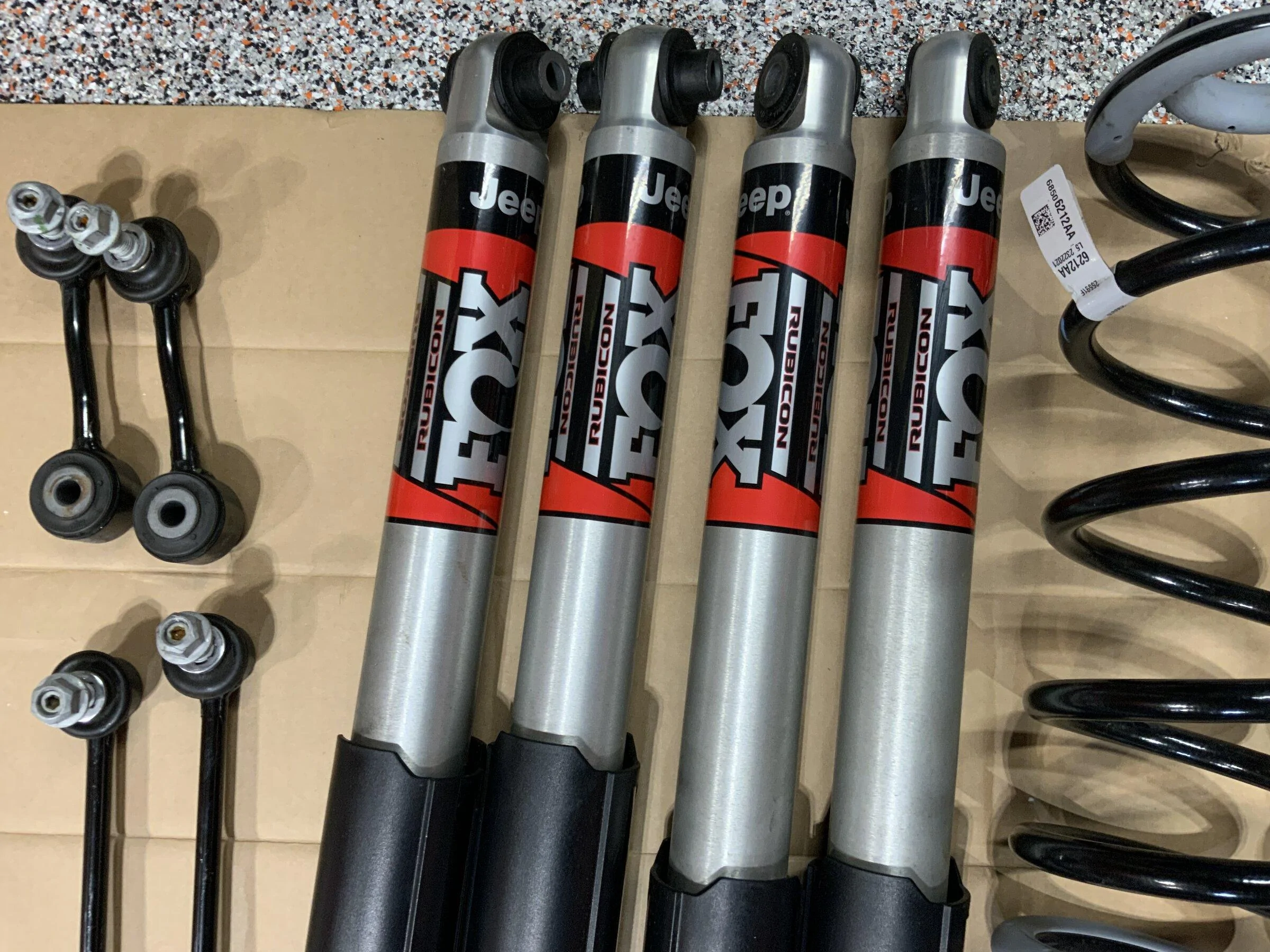 Jeep Gladiator 2021 Rubicon OEM Take Off Suspension Fox Shocks, Springs, and Sway Bar Links E86B4797-9F0D-435B-A24B-7707E7AC292E